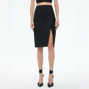 Alice + Olivia Siobhan Faux Wrap Skirt
